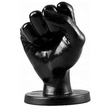 Plug Anale All Black a Forma di Pugno per Fisting Sicuro e Confortevole
